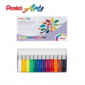 Pentel Fabric Fun Paint Colours 6ml 12's #FFPC1-12