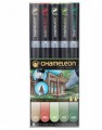 Chameleon 5支裝漸變色麥克筆-自然色系列 CT0514