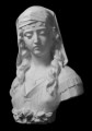 羅馬古裝少女石膏胸像 H50CM