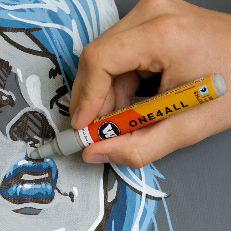 1) Molotow ONE4ALL 627HS 15mm Single Acrylic-based Paint Marker Graffiti  Art
