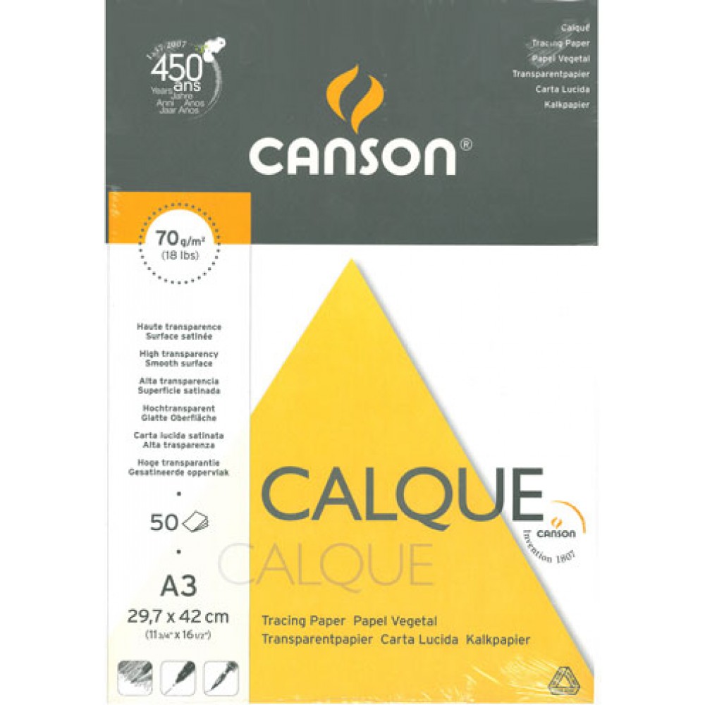 Papier calque satin Canson 90 g/m²