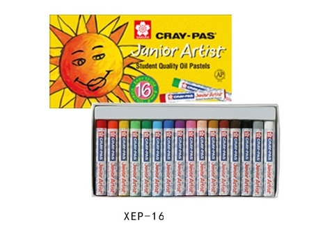 Sakura XEP-050 12-Piece Cray-Pas Junior Artist Oil Pastel Set, White