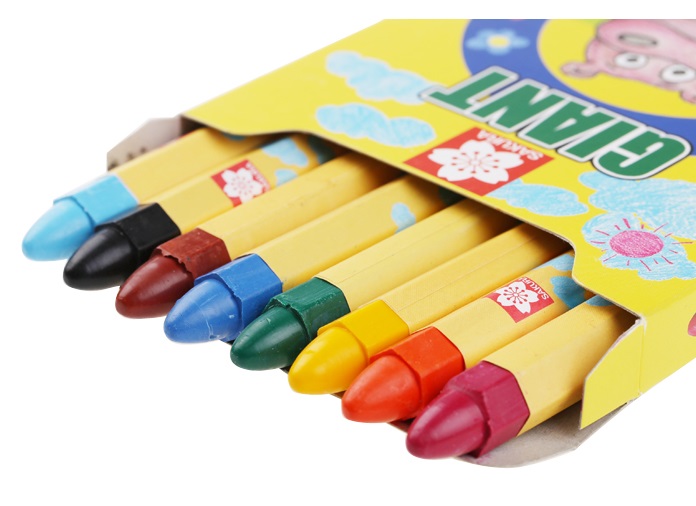 Sakura Giant Crayon 8/12 Colours - International Art Supplies (Hong Kong)  Limited