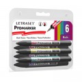 Letraset ProMarker 6 Set - Rich Tones